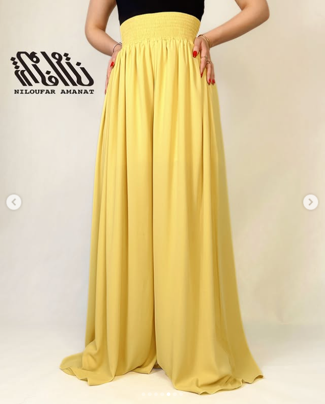 ✨ Pantalon Fluide Taille Haute – Tissu Léger et Évasé✨